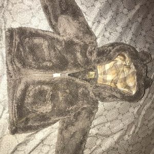 Super cozy Baby boy fur hoodie - size 6 months